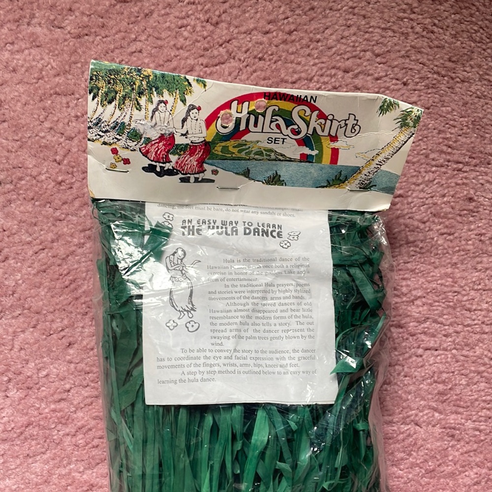 Halloween Hula Coconut Bra Grass skirt costume